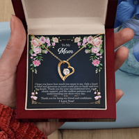 Load image into Gallery viewer, To My Mom - Thanks For Your Unconditional Love - Forever Love Necklace

