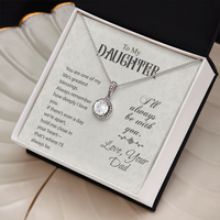 Load image into Gallery viewer, To My Daughter - I&#39; ll Always Be With You, Love Dad - Eternal Hope Necklace
