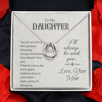 Load image into Gallery viewer, Neu Beginnings Jewelry - To My Daughter My Greatest Gift - Lucky Love Necklace
