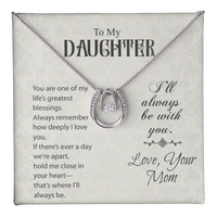 Load image into Gallery viewer, Neu Beginnings Jewelry - To My Daughter My Greatest Gift - Lucky Love Necklace
