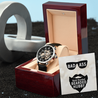 Load image into Gallery viewer, To My Husband -  My Badass Hubby - Openwork Watch
