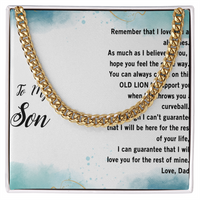 Load image into Gallery viewer, To My Son - I Believe In You - Cuban Link Chain
