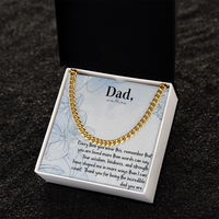 Load image into Gallery viewer, To My Dad - Remember That You Are Loved - Cuban Link Chain
