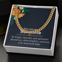 Load image into Gallery viewer, To My Husband - You Are My Sunshine - Cuban Link Chain
