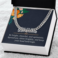 Load image into Gallery viewer, To My Husband - You Are My Sunshine - Cuban Link Chain
