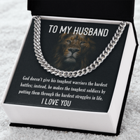 Load image into Gallery viewer, To My Husband - I Love You - Cuban Link Chain
