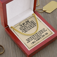 Load image into Gallery viewer, To My Son - I Will Always Love You - Cuban Link Chain
