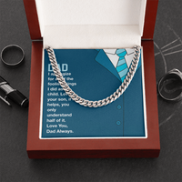 Load image into Gallery viewer, My Dad - Love You Dad Always - Cuban Link Chain
