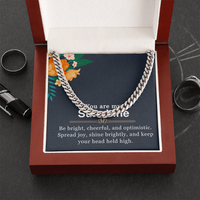 Load image into Gallery viewer, To My Husband - You Are My Sunshine - Cuban Link Chain

