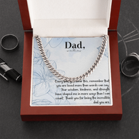 Load image into Gallery viewer, To My Dad - Remember That You Are Loved - Cuban Link Chain
