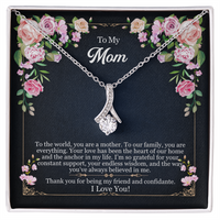 Load image into Gallery viewer, To My Mom - To Our Family You Are Everything - Alluring Beauty Necklace
