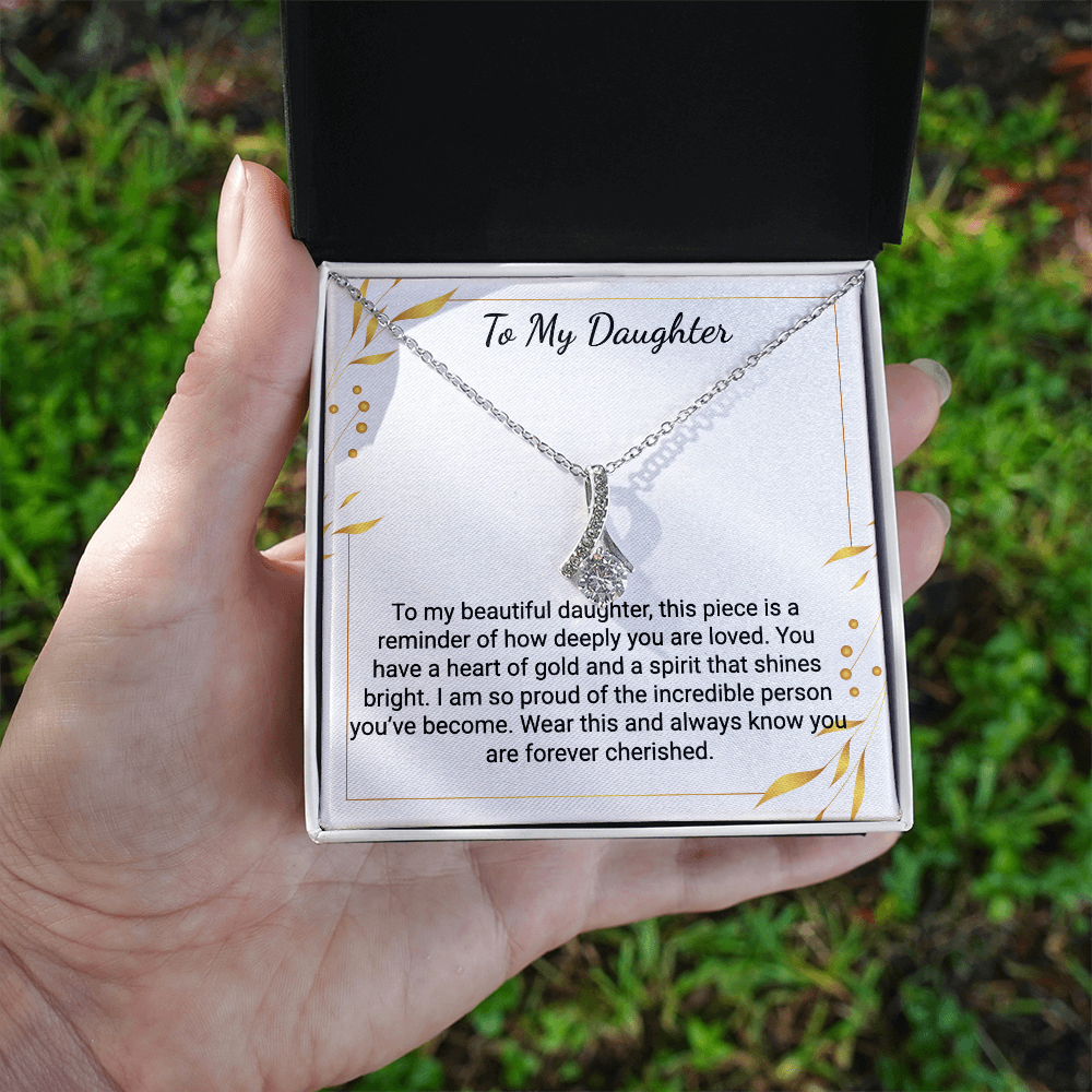 Neu Beginnings Jewelry - To My Beautiful Daughter - Alluring Beauty Necklace