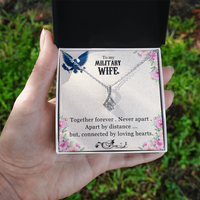 Load image into Gallery viewer, Neu Beginnings Jewelry - To My Military Wife Together Forever Alluring Necklace
