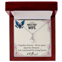 Load image into Gallery viewer, Neu Beginnings Jewelry - To My Military Wife Together Forever Alluring Necklace
