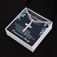 Load image into Gallery viewer, To My Husband - When You Wear This Neckless Always Remember I Love You - Engraved Artisan Cross

