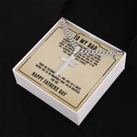 Load image into Gallery viewer, To My Dad - Thank You For Always Being There - Engraved Artisan Cross
