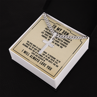 Load image into Gallery viewer, To My Son - I Will Always Love You - Artisan Cross Necklace
