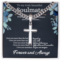 Load image into Gallery viewer, To My Husband - When You Wear This Neckless Always Remember I Love You - Engraved Artisan Cross
