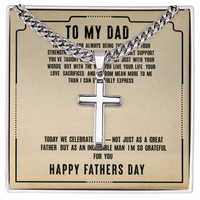Load image into Gallery viewer, To My Dad - Thank You For Always Being There - Engraved Artisan Cross
