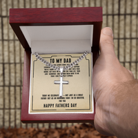 Load image into Gallery viewer, To My Dad - Thank You For Always Being There - Engraved Artisan Cross
