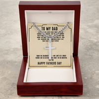 Load image into Gallery viewer, To My Dad - Thank You For Always Being There - Engraved Artisan Cross
