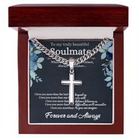 Load image into Gallery viewer, To My Husband - When You Wear This Neckless Always Remember I Love You - Engraved Artisan Cross

