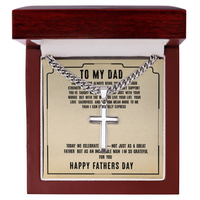 Load image into Gallery viewer, To My Dad - Thank You For Always Being There - Engraved Artisan Cross
