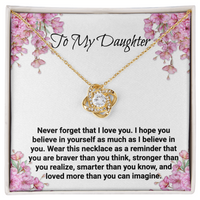 Load image into Gallery viewer, Neu Beginnings Jewelry -Never Forget I Love You- Love Knot Necklace

