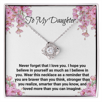 Load image into Gallery viewer, Neu Beginnings Jewelry -Never Forget I Love You- Love Knot Necklace
