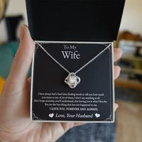 Load image into Gallery viewer, To My Wife - Having You Is What I Live For - Forever Love Knot Necklace
