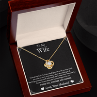 Load image into Gallery viewer, To My Wife - Having You Is What I Live For - Forever Love Knot Necklace
