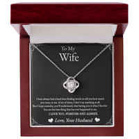 Load image into Gallery viewer, To My Wife - Having You Is What I Live For - Forever Love Knot Necklace
