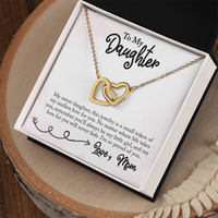 Load image into Gallery viewer, Neu Beginnings Jewelry - To My Daughter - Interlocking Hearts Necklace
