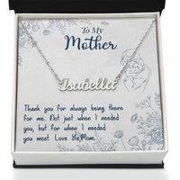 Load image into Gallery viewer, Neu Beginnings Jewelry - Thank You For Always Being There For Me - Custom Name Necklace
