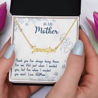 Load image into Gallery viewer, Neu Beginnings Jewelry - Thank You For Always Being There For Me - Custom Name Necklace
