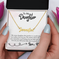 Load image into Gallery viewer, Neu Beginnings Jewelry - My Sweet Daughter - Custom Name Necklace
