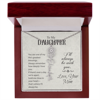 Load image into Gallery viewer, Neu Beginnings Jewelry - To My Daughter My Greatest Blessings - Flower Name Necklace
