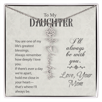 Load image into Gallery viewer, Neu Beginnings Jewelry - To My Daughter My Greatest Blessings - Flower Name Necklace
