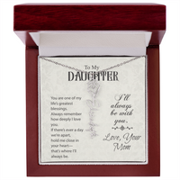 Load image into Gallery viewer, Neu Beginnings Jewelry - To My Daughter My Greatest Blessings - Flower Name Necklace
