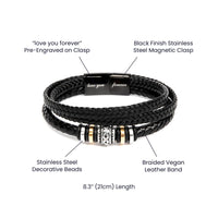 Load image into Gallery viewer, To My Dad - The Man I Look Up To - Love You Forever Bracelet
