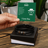 Load image into Gallery viewer, To My Dad - The Man I Look Up To - Love You Forever Bracelet
