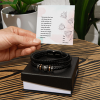 Load image into Gallery viewer, To My Son From Mom - You Are My Sunshine - Love You Forever Bracelet
