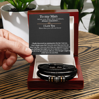 Load image into Gallery viewer, To My Man - I Love You More Than You Will Ever  Know - Love You Forever Bracelet
