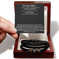Load image into Gallery viewer, To My Man - I Love You More Than You Will Ever  Know - Love You Forever Bracelet
