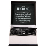 Load image into Gallery viewer, To My Husband - Men&#39;s Cross Bracelet

