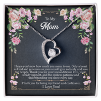 Load image into Gallery viewer, To My Mom - Thanks For Your Unconditional Love - Forever Love Necklace

