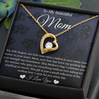 Load image into Gallery viewer, To My Beautiful Mom - Endless Love I Carry for You- Forever Love Necklace
