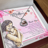 Load image into Gallery viewer, Neu Beginnings Jewelry - Thank You Mom For Gifting Me Life - Baby Feet Heart Necklace
