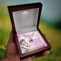 Load image into Gallery viewer, Neu Beginnings Jewelry - Thank You Mom For Gifting Me Life - Baby Feet Heart Necklace
