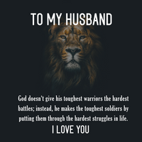 Load image into Gallery viewer, To My Husband - God Makes The Toughest Soldiers - Openwork Watch
